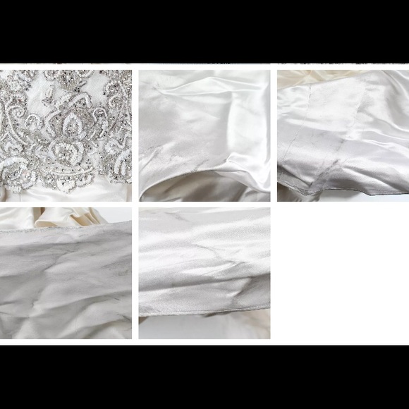 BARACCI COUTURE SILK CRYSTAL WEDDING GOWN -RARE - Picture 5 of 8